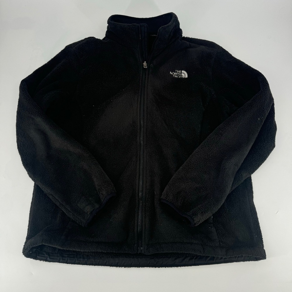 The North Face Osito Fleece Jacket Womens XL Black Full Zip Plush Soft Warm